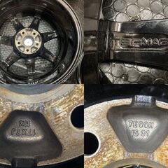 TECMAG TYPE207R テクマグ タイプ207 社外ホイール 17インチ 4本 7J5HPCD110+31 ブラック Jeep/コンパス アルファロメオ等　(MHZ783)クレジットカード QRコード決済可能の画像