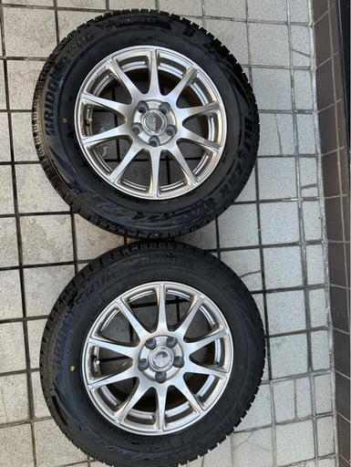 スタッドレス美品　ブリヂストンVRX2　195/65R15 ワンシーズン低走行美品、ホイール付
