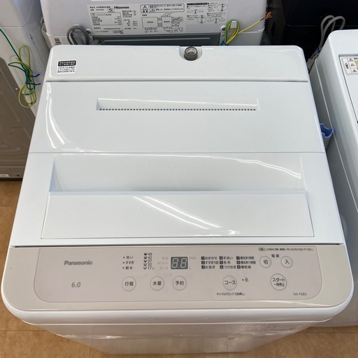 【トレファク摂津店】　Panasonic   全自動洗濯機　2025年製　6.0kg  　が入荷致しました！！