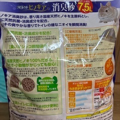 うさぎの餌、トイレシーツ、砂の画像