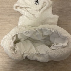 ハロウィン ポンチョ 被り物 白の画像