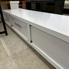 ★リユースのサカイ高崎店★TJ12966  テレビ台 白 H30×D38.5×W150 クリーニング済みの画像