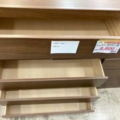 ID:676800　チェスト５段　※左側面はがれ　/　背面穴あきの画像