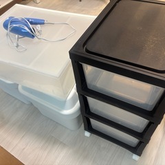 IKEAテーブル、無印収納など家具・家電6点まとめての画像