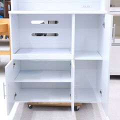 食器棚　白　W905　リユース品　価格　22,000円の画像