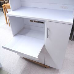 食器棚　白　W905　リユース品　価格　22,000円の画像