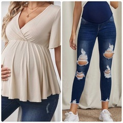 マタニティー 洋服の画像