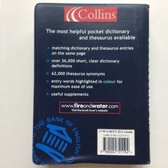 Collins社のPocket Dictionary & Thesaurusの画像