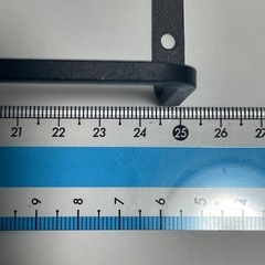 細身のタオル掛け　ビス4本付きの画像