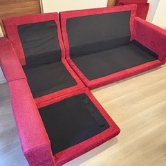 3〜4人掛けソファクッション付き★座面柔らかめ★島忠ホームズの画像