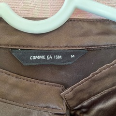 COMME CA ISM ブラウンシャツ ブラウス の画像