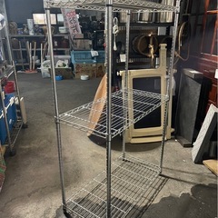 3段　スチールラック　メタルラック　棚　収納　便利　ポール径25㎜　W900×D460×H1550　中古　③の画像