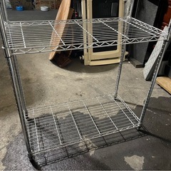 3段　スチールラック　メタルラック　棚　収納　便利　ポール径25㎜　W900×D460×H1550　中古　③の画像