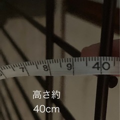 【美品】ペット 柵　ベビーゲート ブラウンの画像