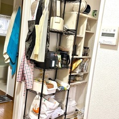 直接引き取り スチールラック 食器棚 5段 幅54×奥行30×高さ175の画像