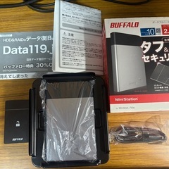 BUFFALO バッファロー ICカード対応 耐衝撃 ポータブルHDD 2TB の画像