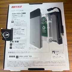 BUFFALO バッファロー ICカード対応 耐衝撃 ポータブルHDD 2TB の画像