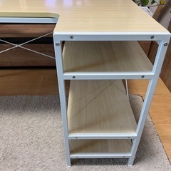 美品　L字デスク120cmの画像