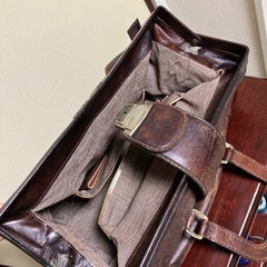 昭和レトロ 本革 ボストンバッグの画像