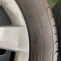 ダイハツ 純正 スチールホイール タイヤは要交換 4本セットの画像