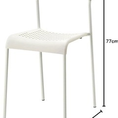 Ikea チエア ホフイトの画像