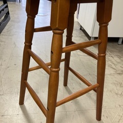 I2510-102 カウンターチェア 木製 スツール 中古の画像