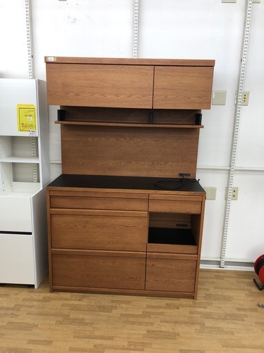 【ドリーム川西店御来店限定】☆ジモティー見たよ♪割引☆ NITORI  NITORI TVボード ブラウン 大サイズ ブラウン クリーニング済み 【99560000029547】