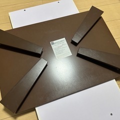 【NITORI 折りたたみテーブル（茶色）】500円の画像