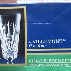 ワイングラス　４個　フランス製　クリスタル　未使用品の画像