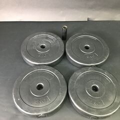 ダンベルプレート YT-DB60S 5kg×4個セット ジョイントシャフト付き 筋トレ フィットネス トレーニング 25j菊②の画像