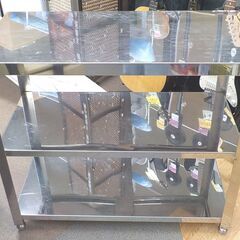 ステンレス 調理台 作業台 幅90cm 3段タイプ 業務用 厨房 ワークテーブル 西岡店の画像
