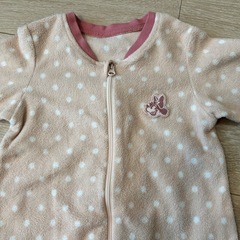 フリースロンパース　2枚セット　70の画像