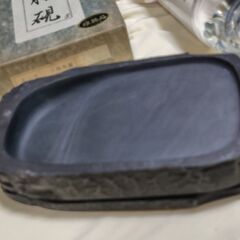 【まだ受付中･送付可能】中古 国指定伝統的工芸品 雄勝硯 五三寸 天然共蓋 雄勝石 宮城県特産 1.12kg 早い者勝ちです✨✨の画像