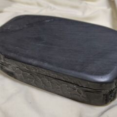 【まだ受付中･送付可能】中古 国指定伝統的工芸品 雄勝硯 五三寸 天然共蓋 雄勝石 宮城県特産 1.12kg 早い者勝ちです✨✨の画像