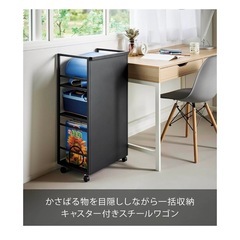 スチールワゴン、キャスター付きの画像