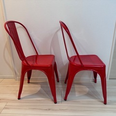 【2脚セット】トリックス TOLIX エーチェア A-Chair 赤色
の画像