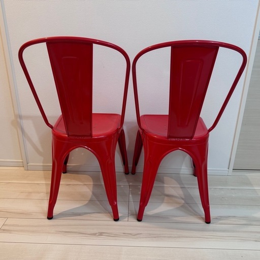 【2脚セット】トリックス TOLIX エーチェア A-Chair 赤色