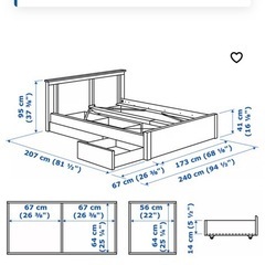 IKEA ソンゲサンド　マットレス付きの画像