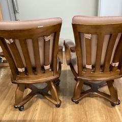 ダイニング回転チェア2脚セット【町田市再生家具】251924の画像