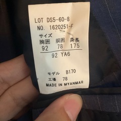 男性用夏物スーツの画像