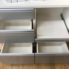 【ドリーム川西店御来店限定】☆ジモティー見たよ♪割引☆  3枚扉ｵｰﾌﾟﾝﾎﾞｰﾄﾞ ブラウン クリーニング済み 【99560000027255】の画像