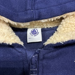 プチバトー　アウターパーカー　水通しのみの美品ですの画像