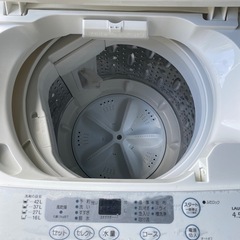 🉐4.5kg洗濯機の画像