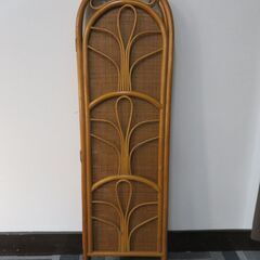 ラタン パーテーション 3連 ナチュラル 衝立 籐製 間仕切り 高さ162cm パーティション 目隠し スクリーン インテリア アジアン 昭和レトロ 和家具 折り畳みの画像