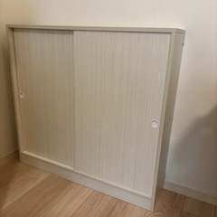 【美品】スリムキャビネット　Wi-Fi機器収納　定価1万円　幅90 奥行20cm　　の画像
