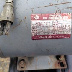 実働　コンプレッサ　１００V　容量59L　引取限定の画像