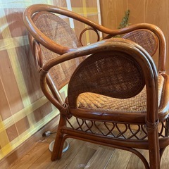 【ラタン／籐の1人掛けチェア】ナチュラルインテリアにぴったり🌿の画像