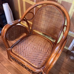 【ラタン／籐の1人掛けチェア】ナチュラルインテリアにぴったり🌿の画像