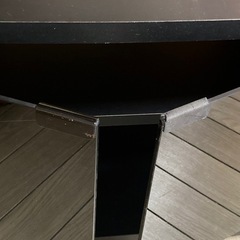 テレビ台　ハヤミ工産  　コーナー用　ブラック　キャスター付の画像