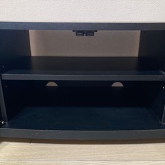 テレビ台　ハヤミ工産  　コーナー用　ブラック　キャスター付の画像